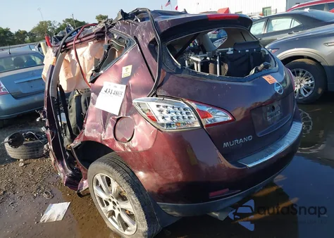 2014 Nissan Murano Le z USA, uszkodzony, nr VIN JN8AZ1MU1EW405130